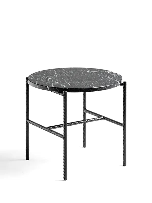 Rebar Side Table Ø45 fra Hay - Soft Black / Black Marble - Jacobsen Plus