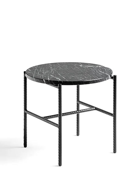 Rebar Side Table Ø45 fra Hay - Soft Black / Black Marble - Jacobsen Plus