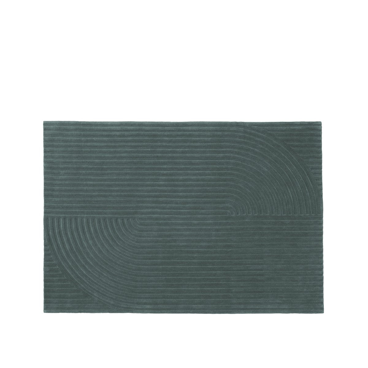 Muuto - Relevo Quattro gulvtæppe, 170 x 240 cm - Dark green - Jacobsen Plus
