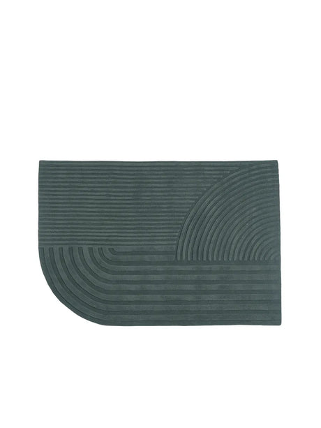 Relevo Rug, 170 x 240 cm von Muuto - Dunkelgrün - Jacobsen Plus
