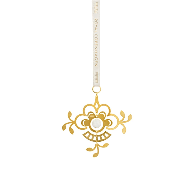 Vergoldetes Weihnachtsornament Blomst von Royal Copenhagen - 1 - Jacobsen Plus