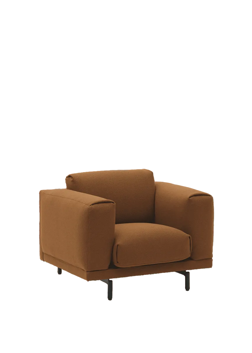 Muuto - Rest Lounge-Sessel - Acca 361 - Schwarz metal Gestell - Jacobsen Plus