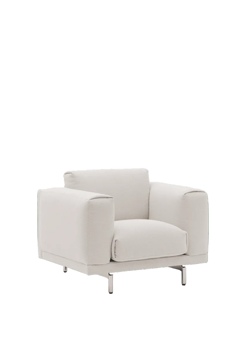 Muuto - Rest Lounge-Sessel - Acca 121 - Krom Gestell - Jacobsen Plus