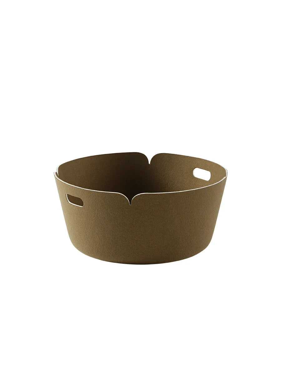 Restore Round Basket von Muuto - Brown Green - Jacobsen Plus