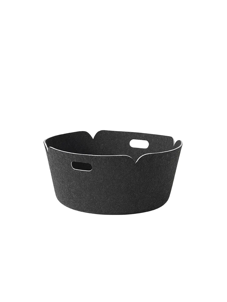 Restore Round Basket von Muuto - Schwarz Melange - Jacobsen Plus