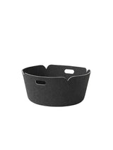 Restore Round Basket von Muuto - Schwarz Melange - Jacobsen Plus