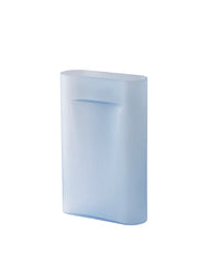 Ridge Vase, light blue frosted glass fra Muuto