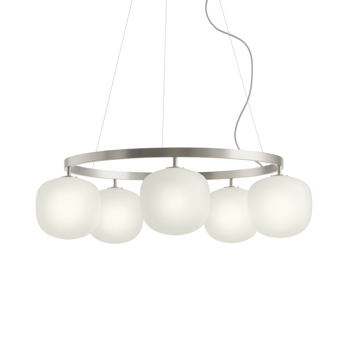 Rime lysekrone fra Muuto - Aluminum Grey - Jacobsen Plus