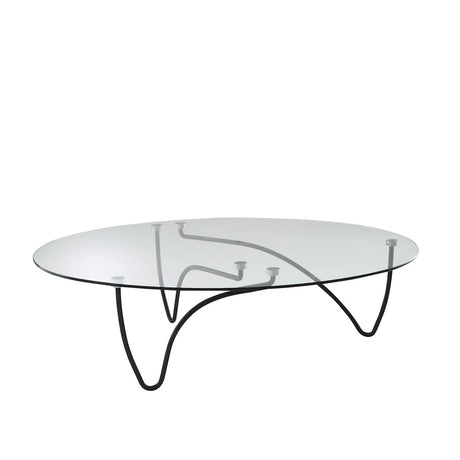 Rythme Oval Couchtisch von Ligne Roset - Lackiert Schwarz - Jacobsen Plus