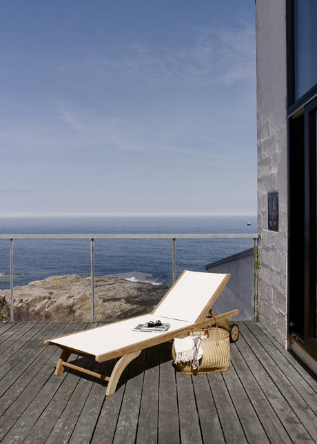 Skagerak Columbus Liegestuhl, Schwarz von Fritz Hansen - 2 - Jacobsen Plus