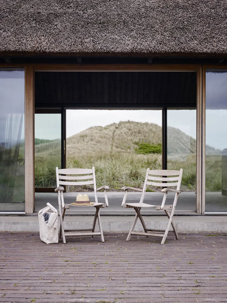 Skagerak Selandia Set, 2 Armstühle und Ø 94 Tisch von Fritz Hansen - 3 - Jacobsen Plus