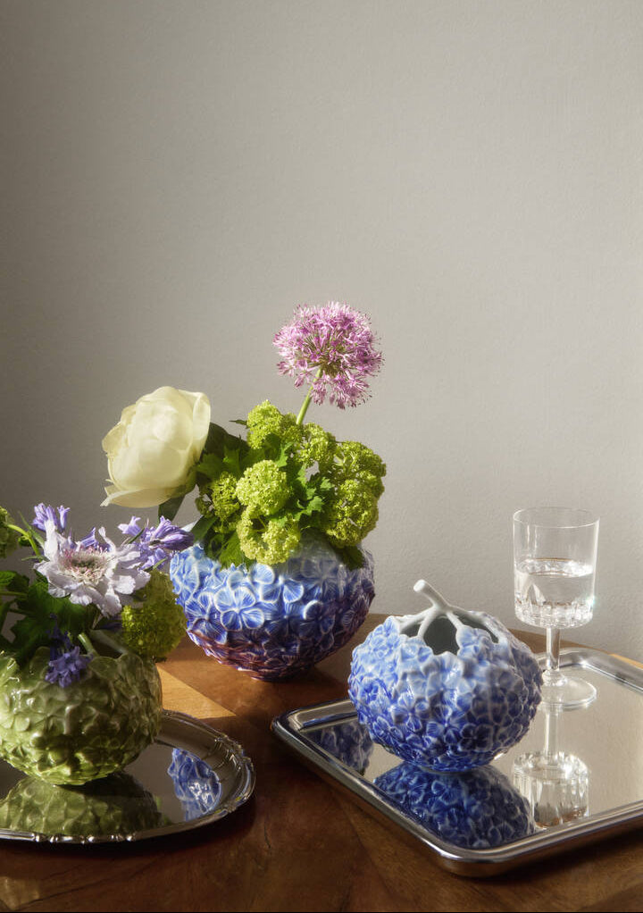 The Art of Giving Flowers Vase Blau von Royal Copenhagen - 2 - Jacobsen Plus