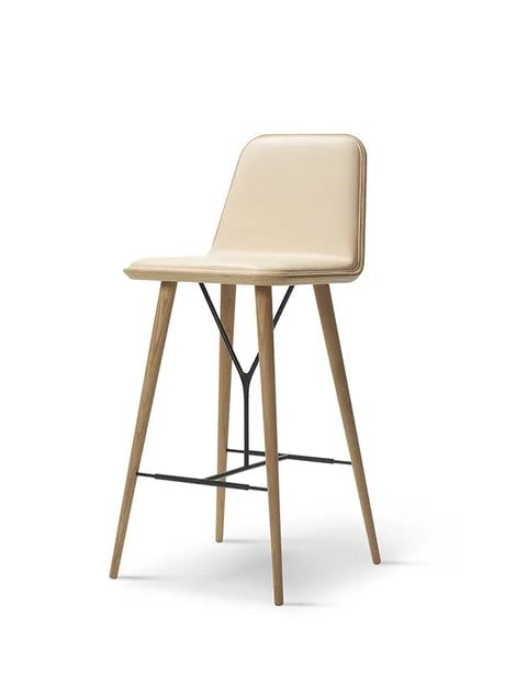 Spine Barstool von Fredericia Furniture - Stofgruppe 0 / Eg lackiert - Jacobsen Plus