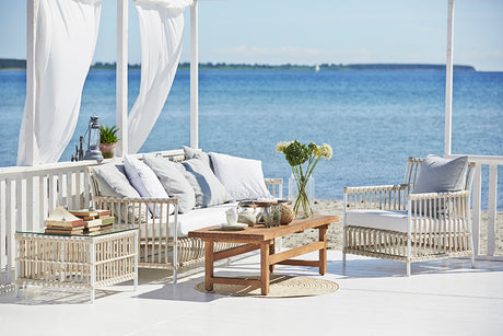 Caroline Exterior Sessel, Dove White fra Sika-Design - A615 Tempotest - Denim - Jacobsen Plus