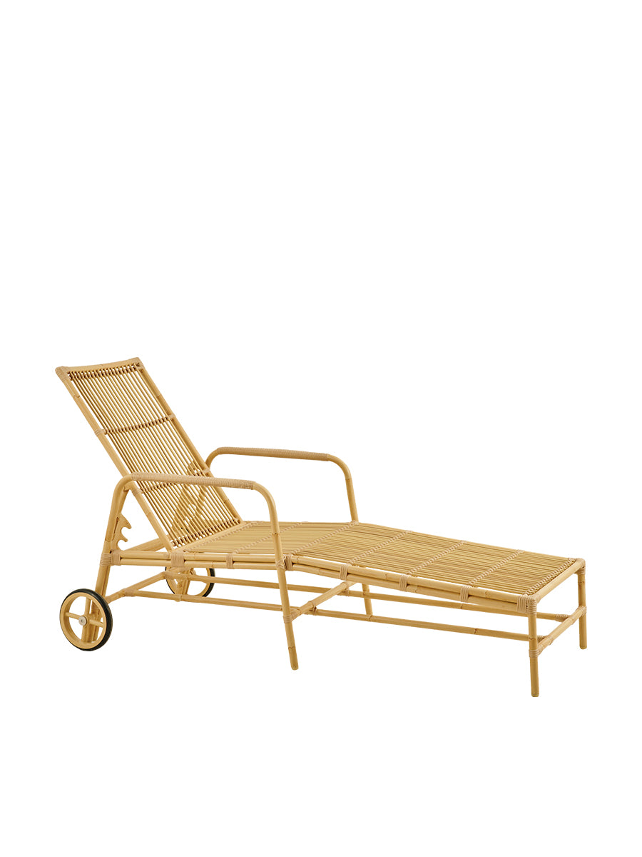 Josephine Exterior Liegestuhl, Natural von Sika-Design - Kein Kissen - Jacobsen Plus