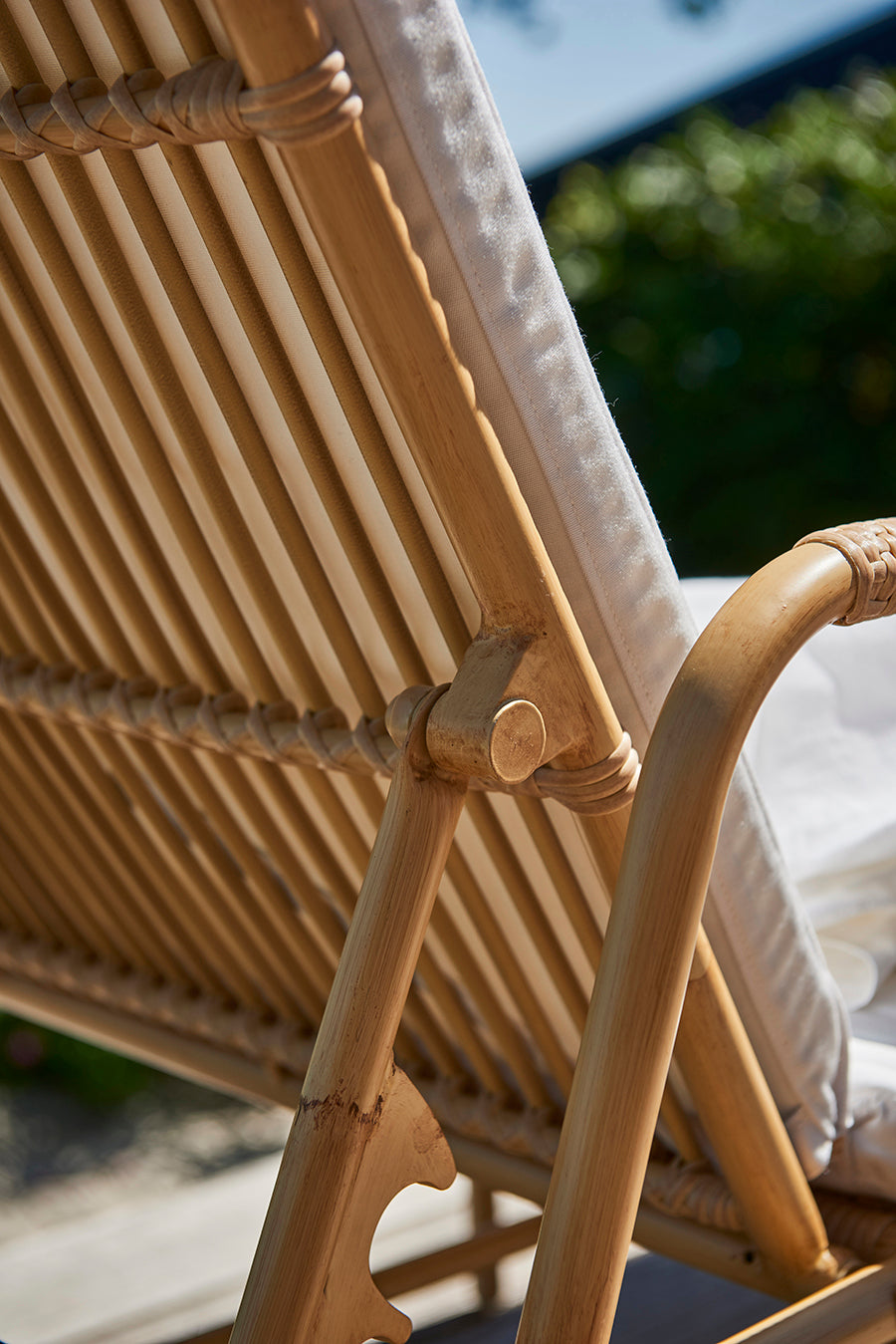 Josephine Exterior Liegestuhl, Natural von Sika-Design - 3 - Jacobsen Plus