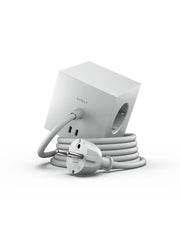 Square 1 Steckdosenleiste mit USB-C, gotland gray von Avolt