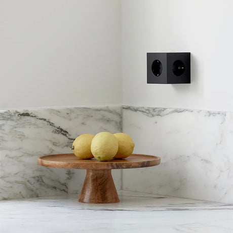 Square 2 Steckdose mit USB, Schwarz von Avolt - 4 - Jacobsen Plus