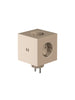 Square 2 Stikdåse med USB, beige fra Avolt