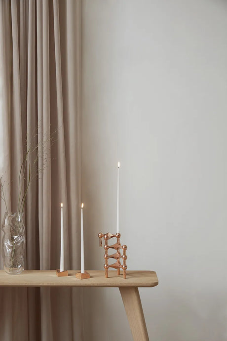 Reflect Kerzenständer, Roségold von STOFF Nagel - Small - Jacobsen Plus