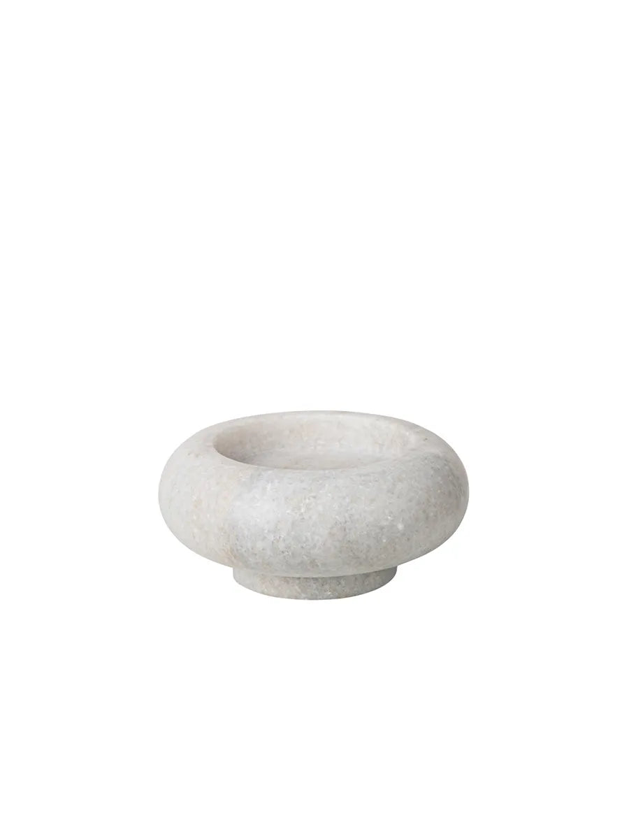 Stone Stacking Candleholder White fra Tom Dixon