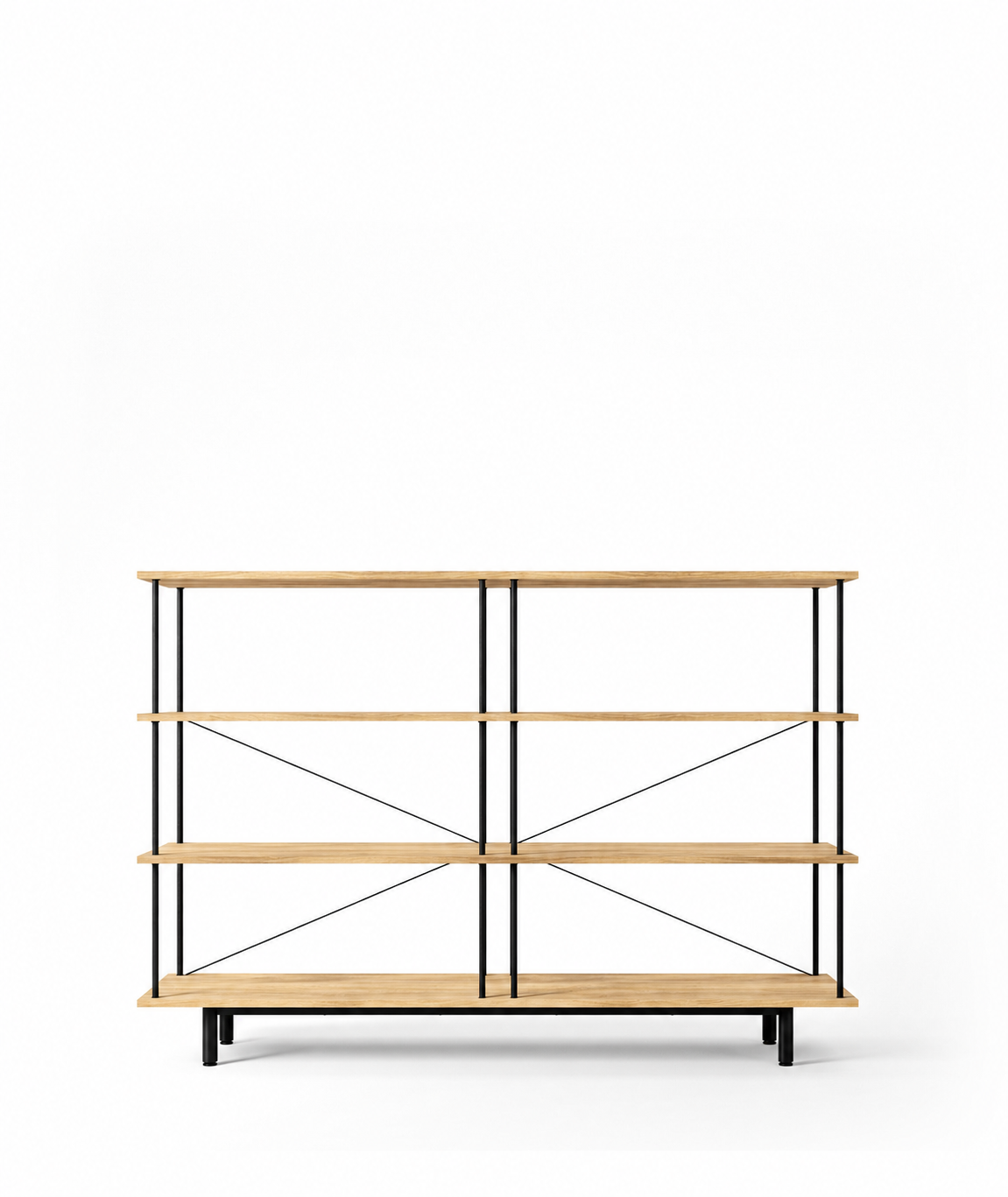 Seiton Regal 4 in Eiche von Stellar Works - 1 - Jacobsen Plus