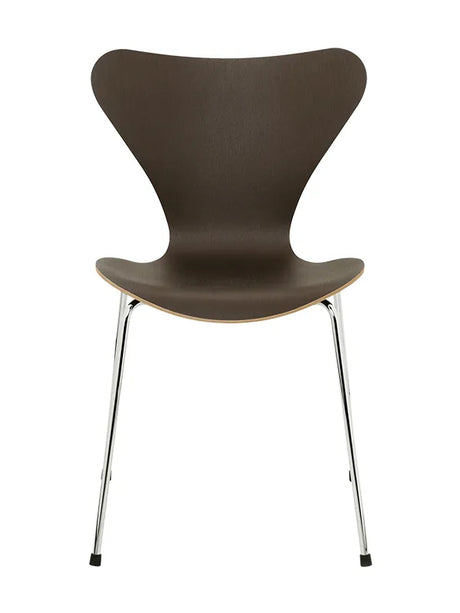 3107 Serie 7 Stuhl, Naturfurnier von Arne Jacobsen - Dunkel gebeizte Eiche - Jacobsen Plus
