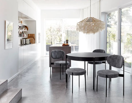 Serie 430 Stuhl, Schwarz von Verner Panton - Stofgruppe 1 - Jacobsen Plus