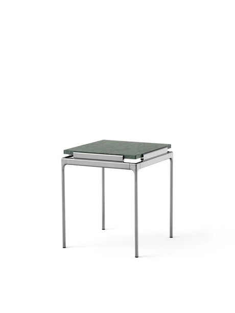 Sett LN11 Sidebord, verde guatemala marble / dark chrome fra &Tradition - 1 - Jacobsen Plus