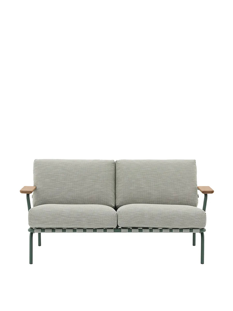 Settle Outdoor Sofa, 2-Sitzer von Muuto - Dunkelgrün - Jacobsen Plus