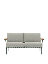 Settle Outdoor Sofa, 2-Sitzer von Muuto - Dunkelgrün - Jacobsen Plus
