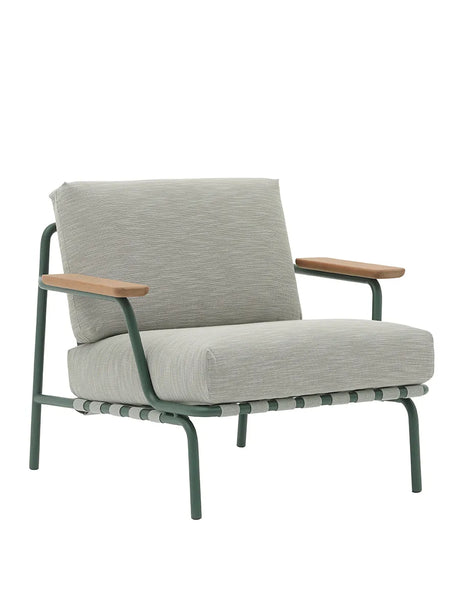 Settle Outdoor Lounge Chair von Muuto - Dunkelgrün - Jacobsen Plus
