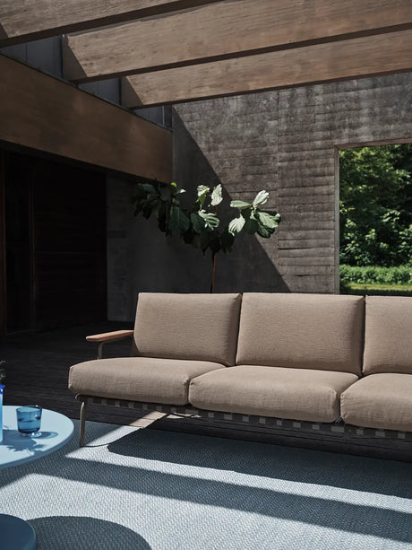Settle Outdoor Sofa, 3-Sitzer von Muuto - Dunkelgrün - Jacobsen Plus