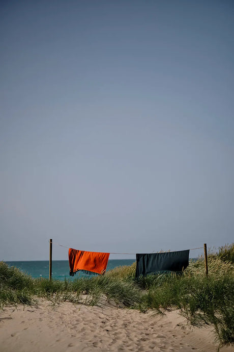 Franja Decke, grün/orange von Silkeborg Uldspinderi - 4 - Jacobsen Plus