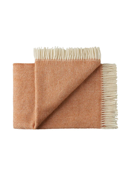 Rømø Decke, Apricot Orange von Silkeborg Uldspinderi - 1 - Jacobsen Plus