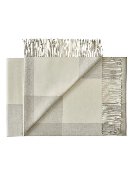 Santa Fe Plaid, limestone fra Silkeborg Uldspinderi - 1 - Jacobsen Plus