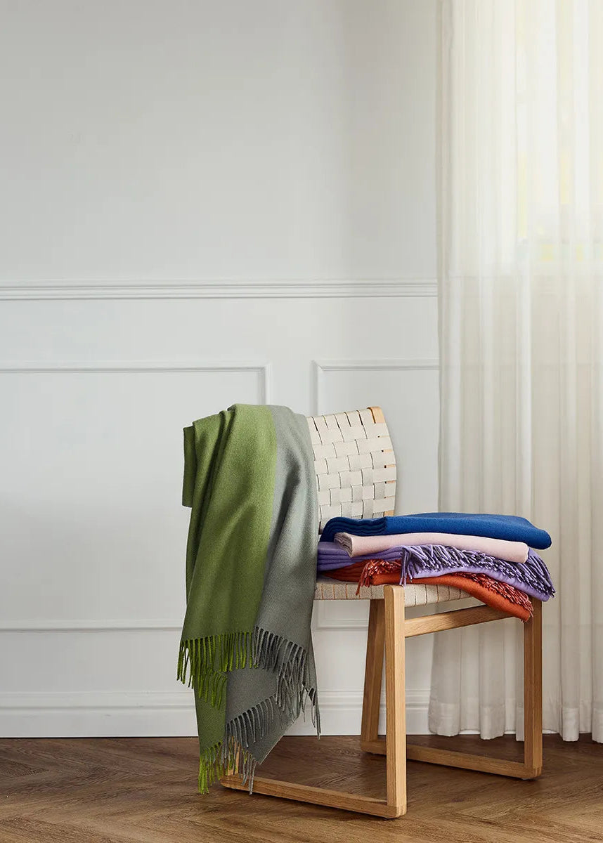 Secret Plaid, lime/moos von Silkeborg Uldspinderi - 2 - Jacobsen Plus