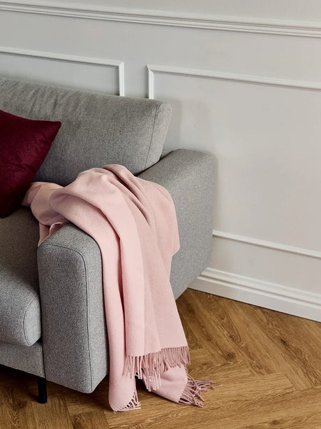 Secret Decke, blush/rosa fra Silkeborg Uldspinderi - 3 - Jacobsen Plus