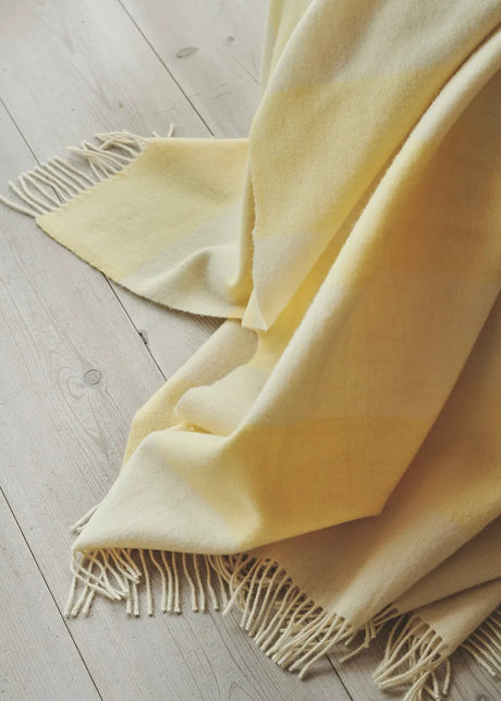 The Sweater Plaid, yellow fra Silkeborg Uldspinderi - 2 - Jacobsen Plus