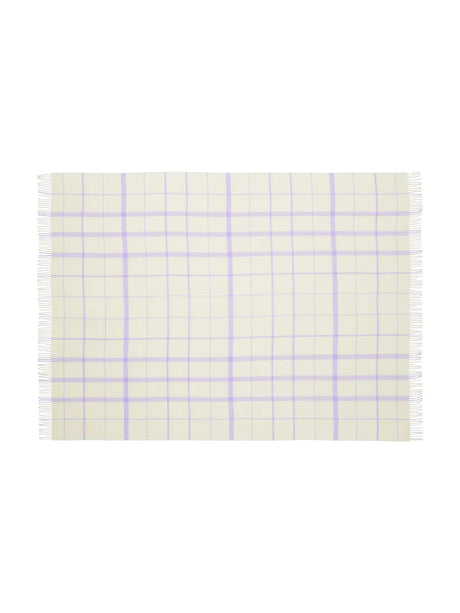 Warp & Weft Plaid, raw white/lilac von Silkeborg Uldspinderi - 5 - Jacobsen Plus
