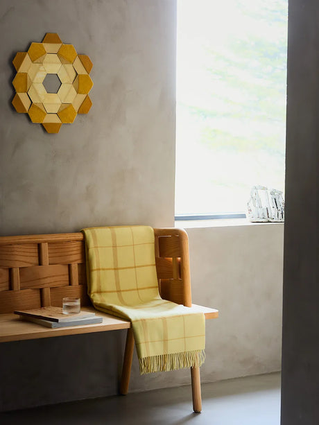 Warp & Weft Decke, chamomile/mustard von Silkeborg Uldspinderi - 3 - Jacobsen Plus