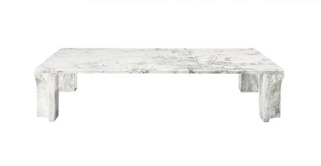 Gubi Doric Sofabord, 140x80 cm - Honey Amber Marble - Jacobsen Plus