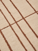 FermLiving Sen Rug Teppich, Pergament/Kastanie - 2 - Jacobsen Plus