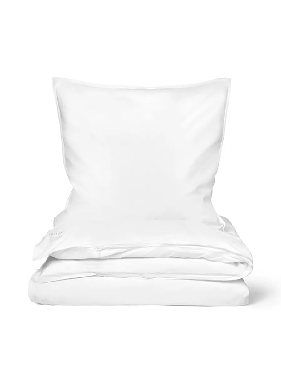 Duvet Cover Single 140x200, Bettwäsche-Set von Aiayu - Weiß - Jacobsen Plus