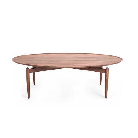 Slow Oval Couchtisch, Walnuss von Stellar Works - 1 - Jacobsen Plus