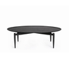Slow Oval Couchtisch, Schwarz Eiche von Stellar Works