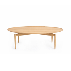 Slow Oval Couchtisch, Eiche von Stellar Works