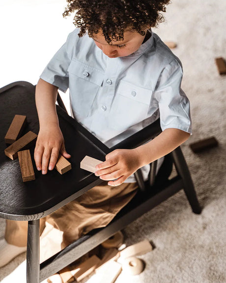 Smilla Toddler Stuhl, schwarz lackiert Eiche von Oaklings - 3 - Jacobsen Plus
