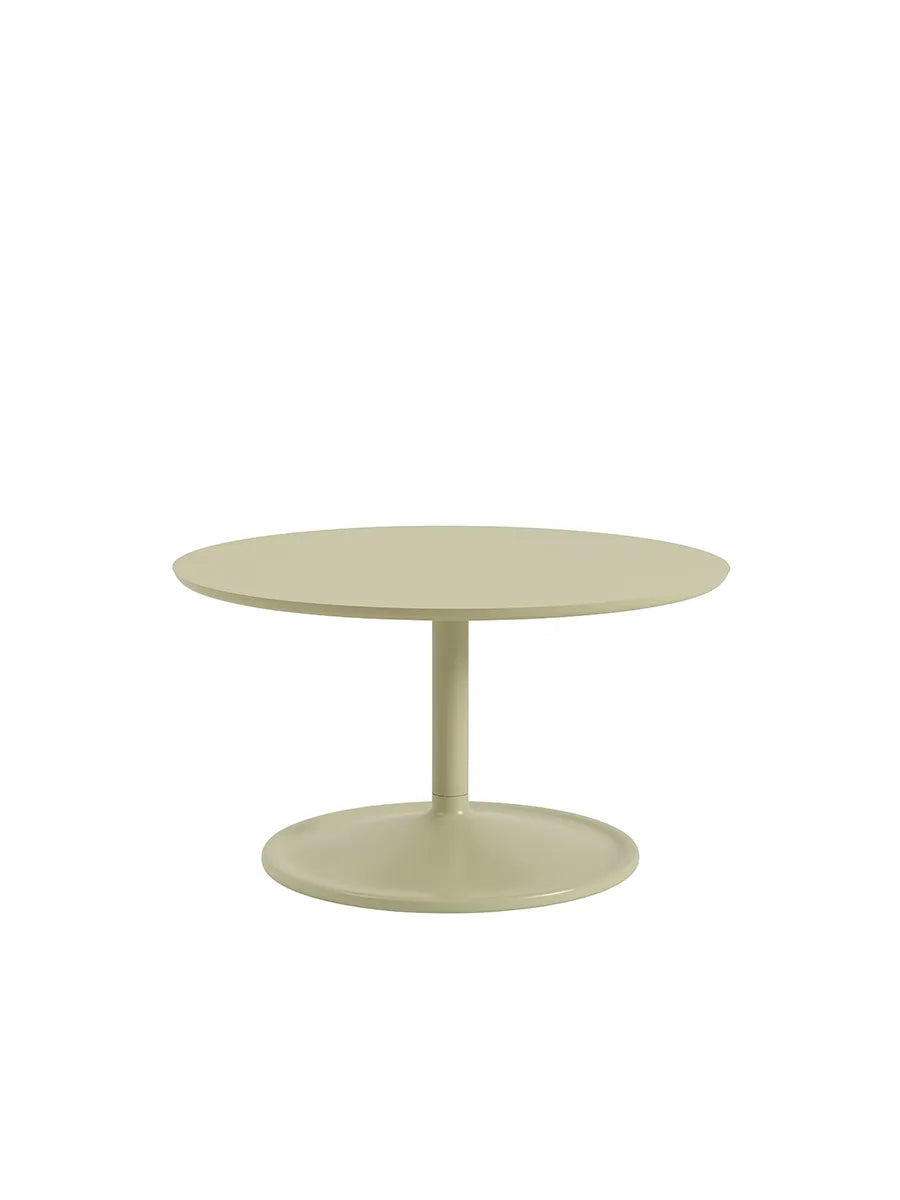 Soft Coffee Table, Ø75 fra Muuto - Beige Green Laminat - Jacobsen Plus