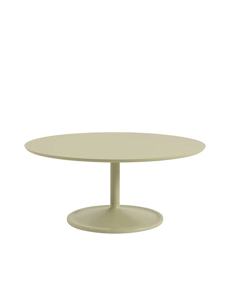 Soft Coffee Table, Ø95 von Muuto - Beige Green Laminat - Jacobsen Plus
